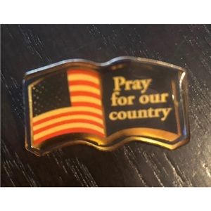 "Pray For Our Country" Lapel Pin
1 1/4" X 3/4"